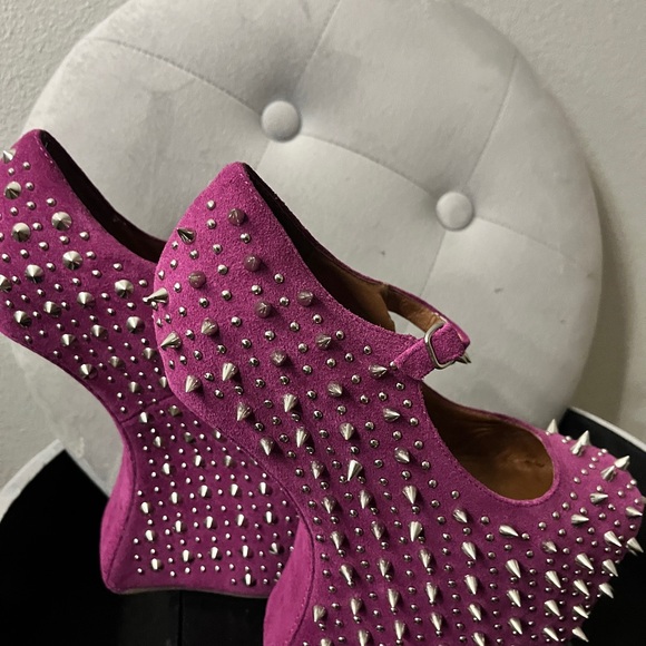 Jeffrey Campbell Pink and Purple Spiked Heels - Picture 2 of 4